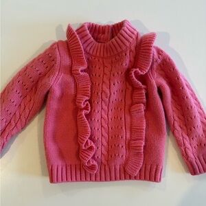 Janie and Jack Coral Knit Sweater